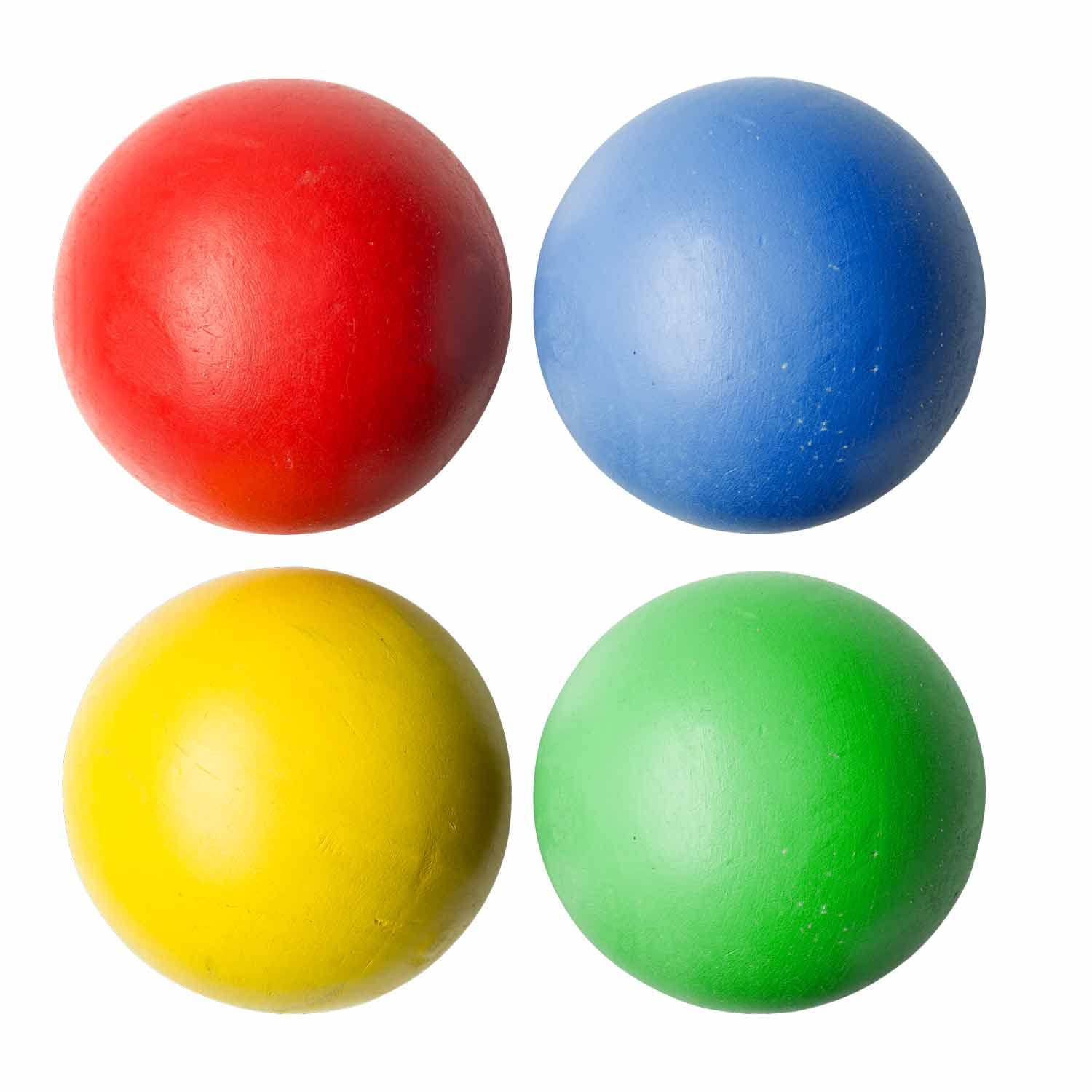 Idena Jeu de Croquet en Bois avec Maillets, Boules, Buts en Métal et Filet de Transport