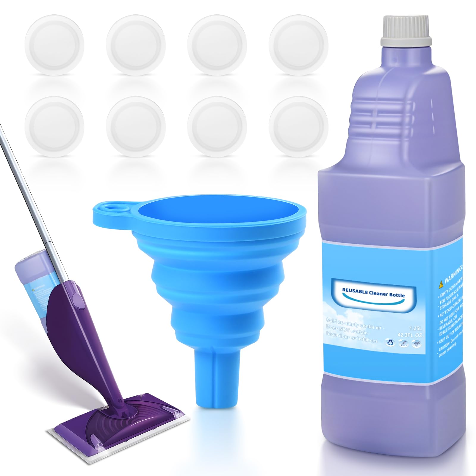 Photo 1 of Upgraded Leak-Proof Refillable Bottle for Swiffer® Wet Jet™ Mop,1250ml