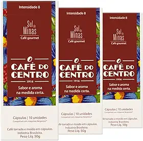 30 Cápsulas Compatível com Nespresso®, Café do Centro, Sul de Minas