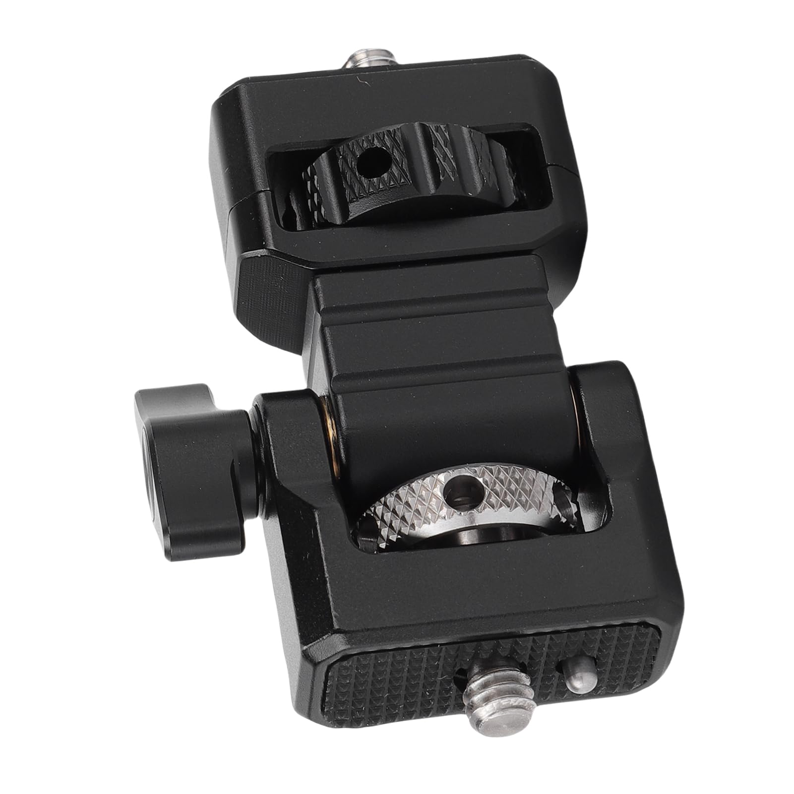 Jectse Support D'écran de Caméra avec Vis de 1/4 Pouces, Support D'écran de Caméra Anti-Torsion pour Cages de Caméra, Pivotant à 360° et Amortissement D'inclinaison Réglable à 180°