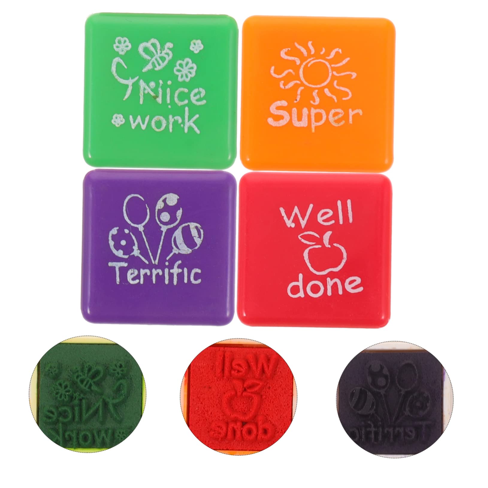 NUOBESTY 20pezzi Timbri Motivazionali Per Timbri Creativi Sicura Per Progetti Fai Da Te Per Etichette Biglietti e Scrapbooking