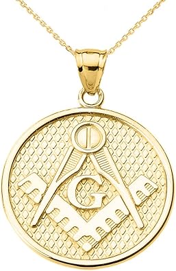 Gold masonic charm Clearance