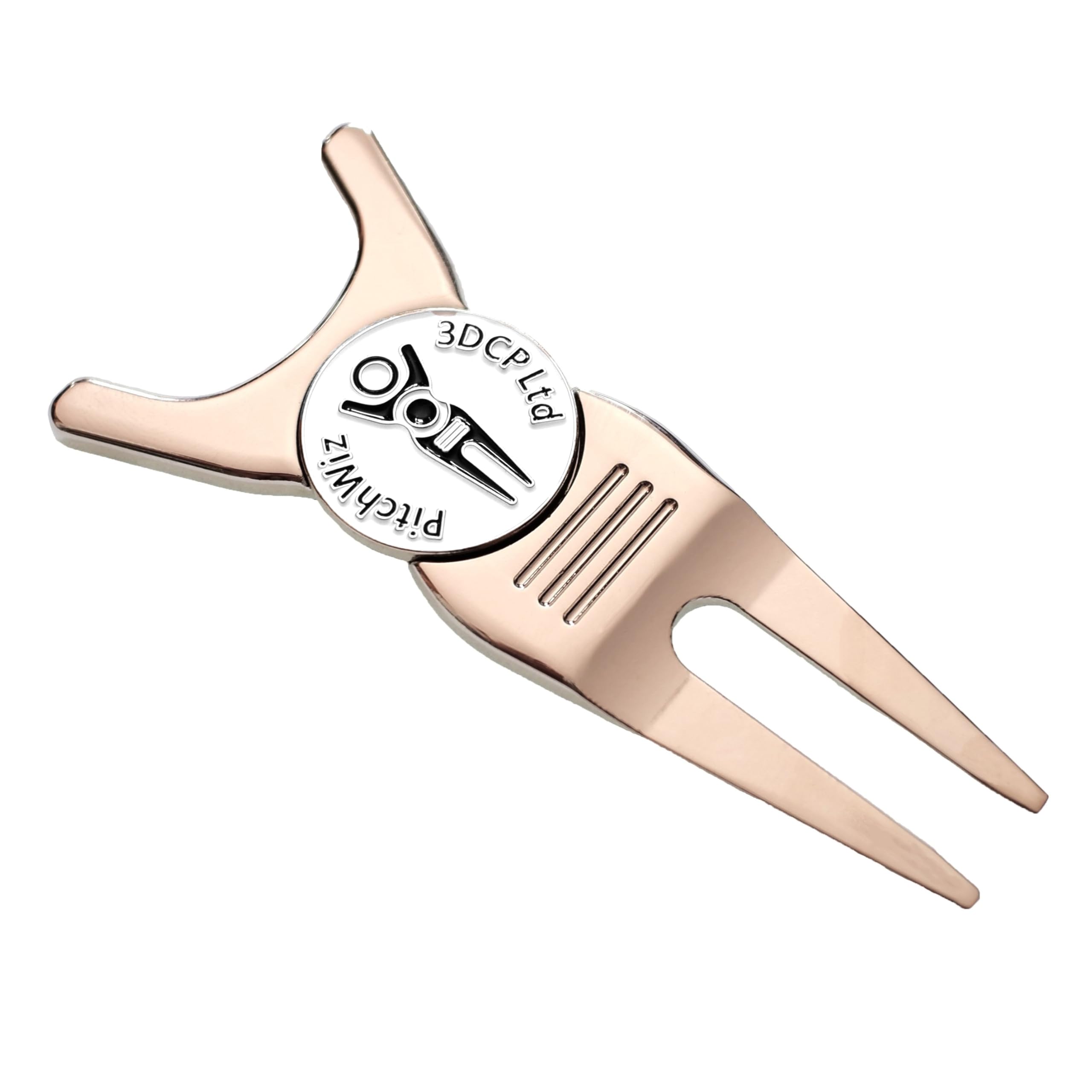 PitchWiz ProGenII 4-in-1 Golf Tool - Golf Club Rest/Prop Ball Marker, Putting Alignment Aid, Pitch Mark Repair Divot Tool