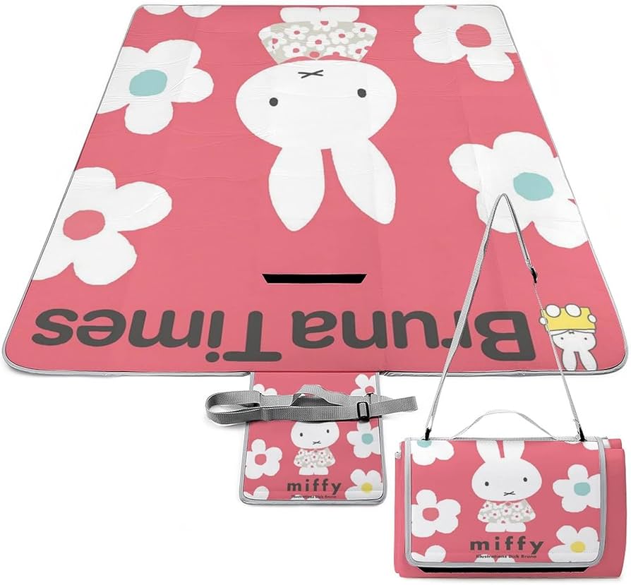 Amazon.co.jp: ミッフィー レジャーシート 厚手 ピクニックシート 遠足