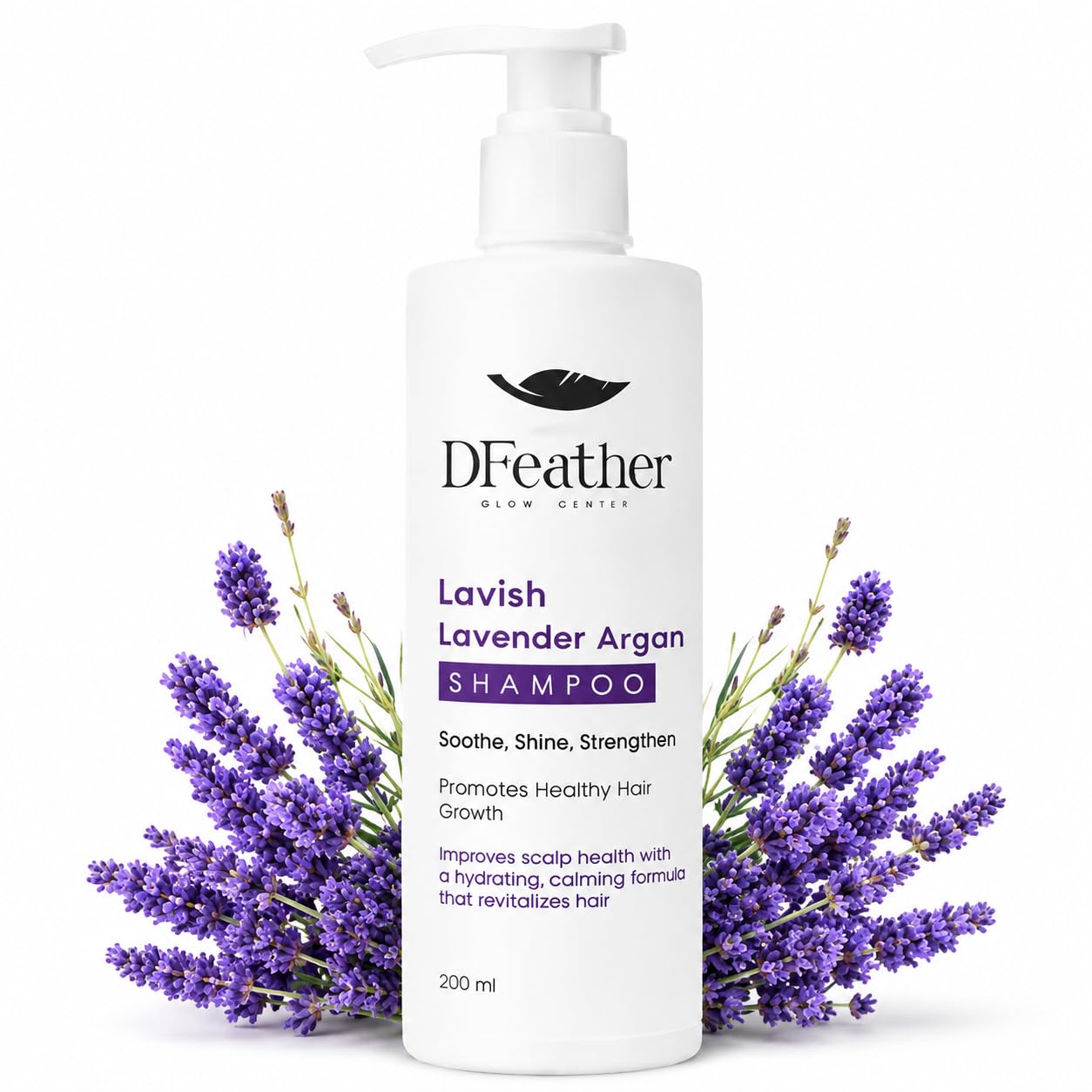 Lavish Lavender Argan Shampoo, Hair Growth and Scalp Health, Hydrating and Calming Formula, 200ml-image-10