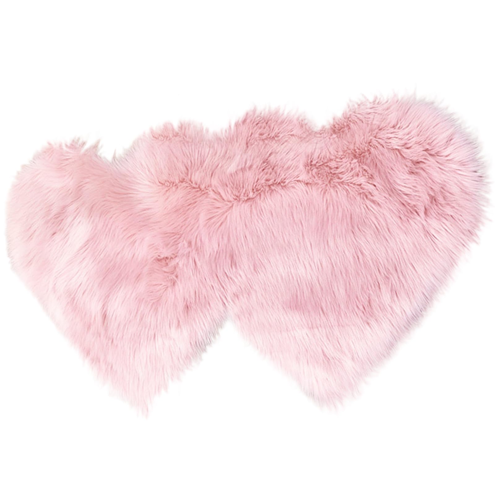 Beimus Heart Shape Faux Fluffys Sheepskin Rugs Floor Carpets Fluffys Soft Fuzzy Area Rugs Throw Bedside Living Room Mats Soft Area