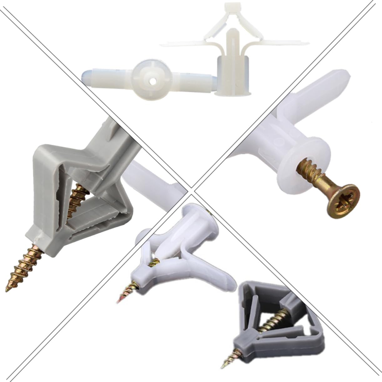 KICHOUSE Board Bulge Plug 250pcs Aircraft Type Expansion Tube M8x38 Smooth Texture