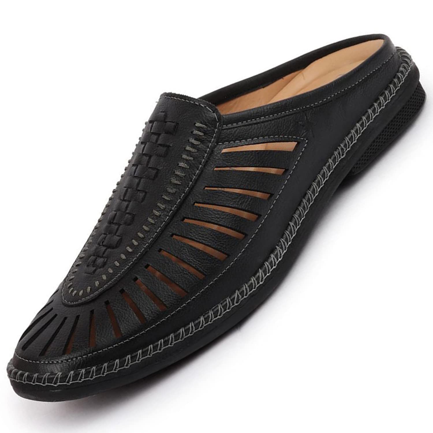 FAUSTO Men Back Open Laser Cut Stitched Ethnic Mojaris for Wedding|Party|Ethnic|Occasions|Fashion|Outdoor|Lightweight|Shoes with Rubber Sole (6-12 UK) (Camel, Numeric_8) (B09DL9QVC3) Amazon Price History, Amazon Price Tracker