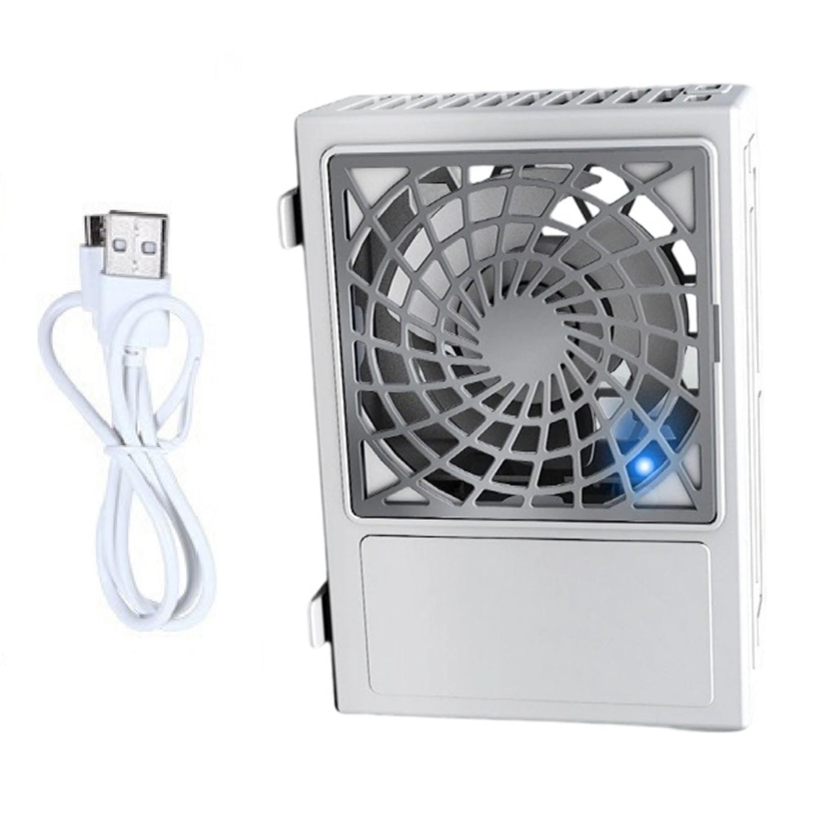 Kalttoy USB Rechargeable Portable Desk Fan with 3 Speed Settings for Home Travel Use Personally Small Fan