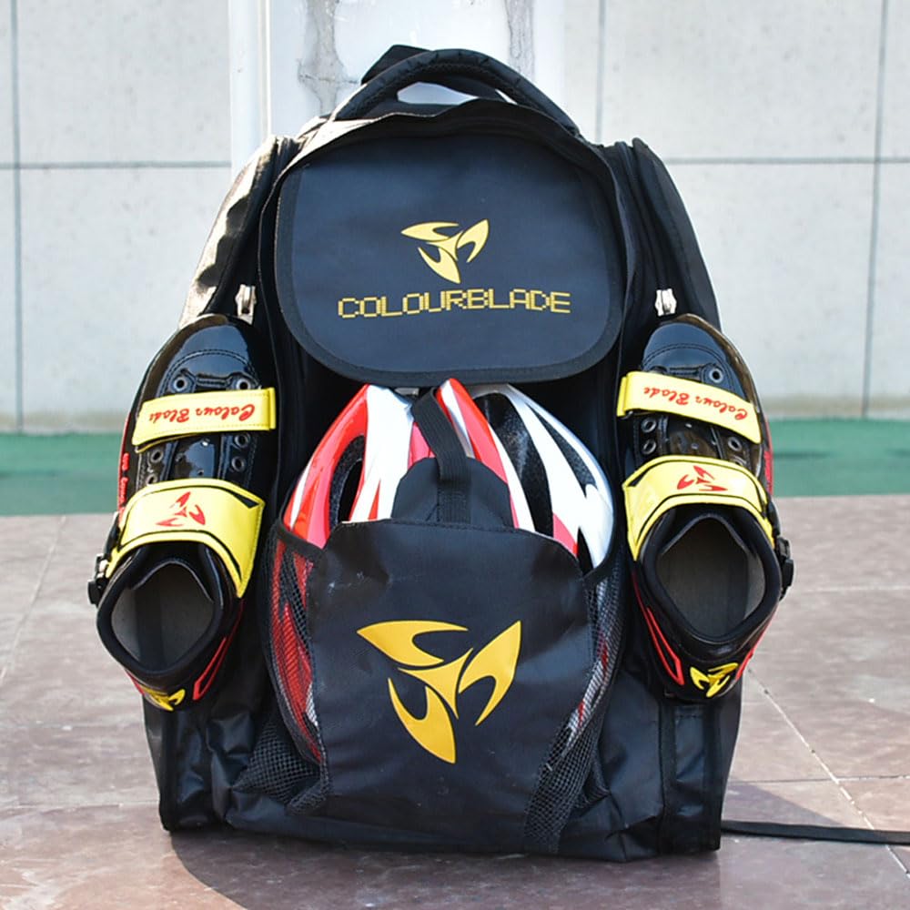 Skate Bag Sac à dos pour patins à roues alignées, sac de transport pour le rangement, facile à transporter et sports de plein air, Sacs Patins à roulettes pour Hommes, Femmes, Enfants, Grande capacité