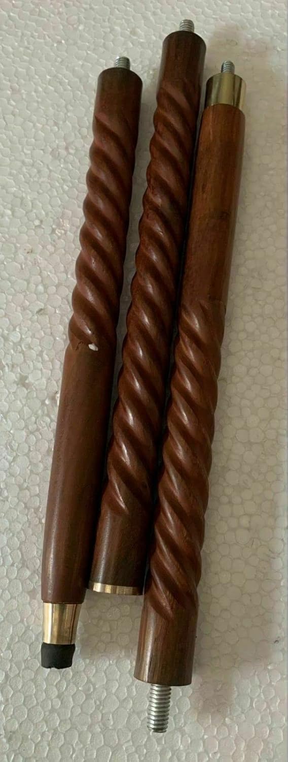 Brass Vintage Style Designer Canes Walking Stick Vintage Antique Foldable Wooden Walking Stick Cane Brass Nautical Walking Stick Gift for Senior by Maa Vaishno Nautical Store : Clothing, Shoes & Jewelry