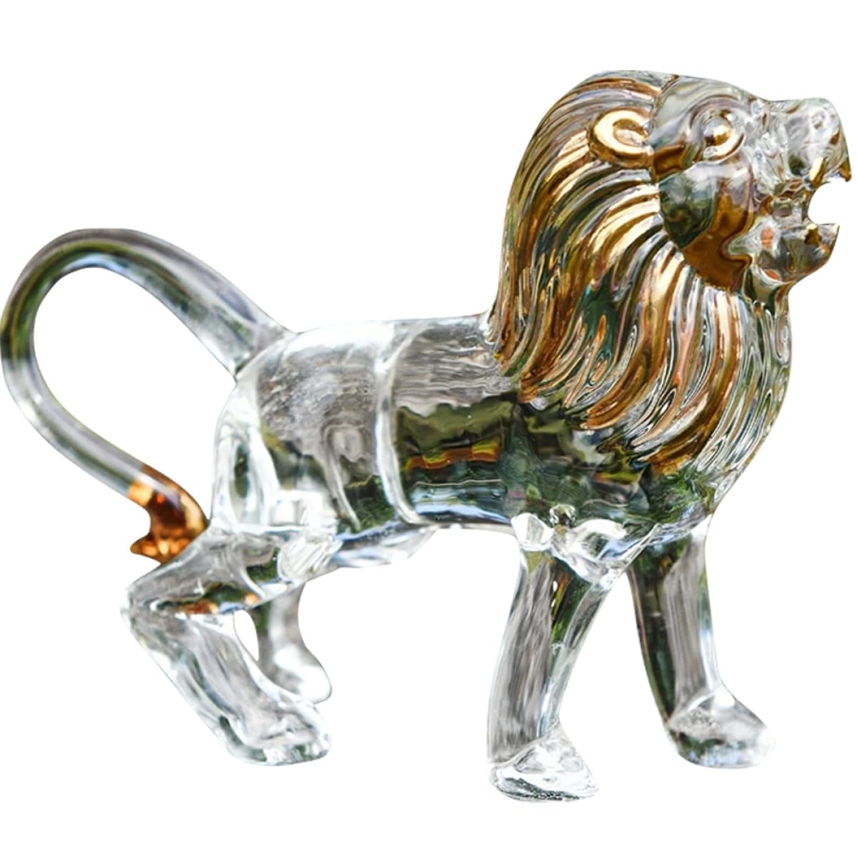Ornement maison lionceau en verre, le cadeau culturel idéal pour un anniversaire