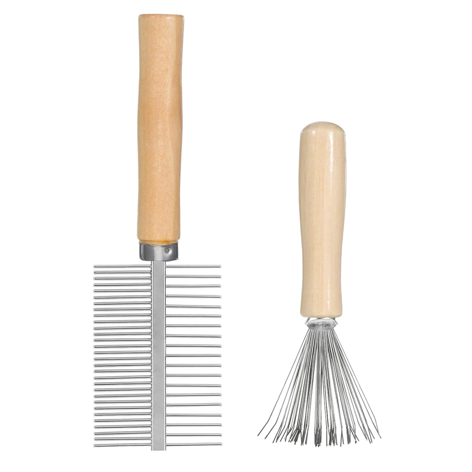 Hair Brush Cleaning Tool - Dual-Sided Comb for Brushes
