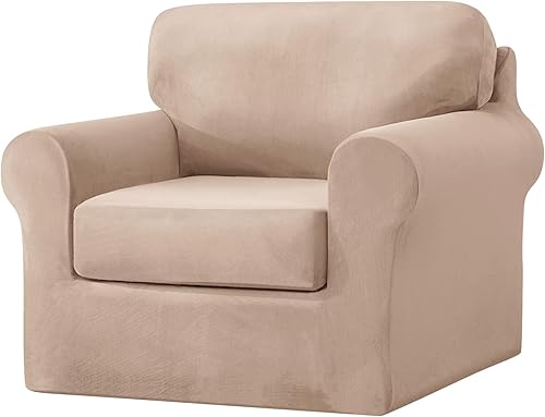 Miniatura 26 de Funda de sofá con fundas de cojín de asiento separadas y fundas de respaldo, fundas elásticas para sofá Ektorp, elegante protector de sofá de