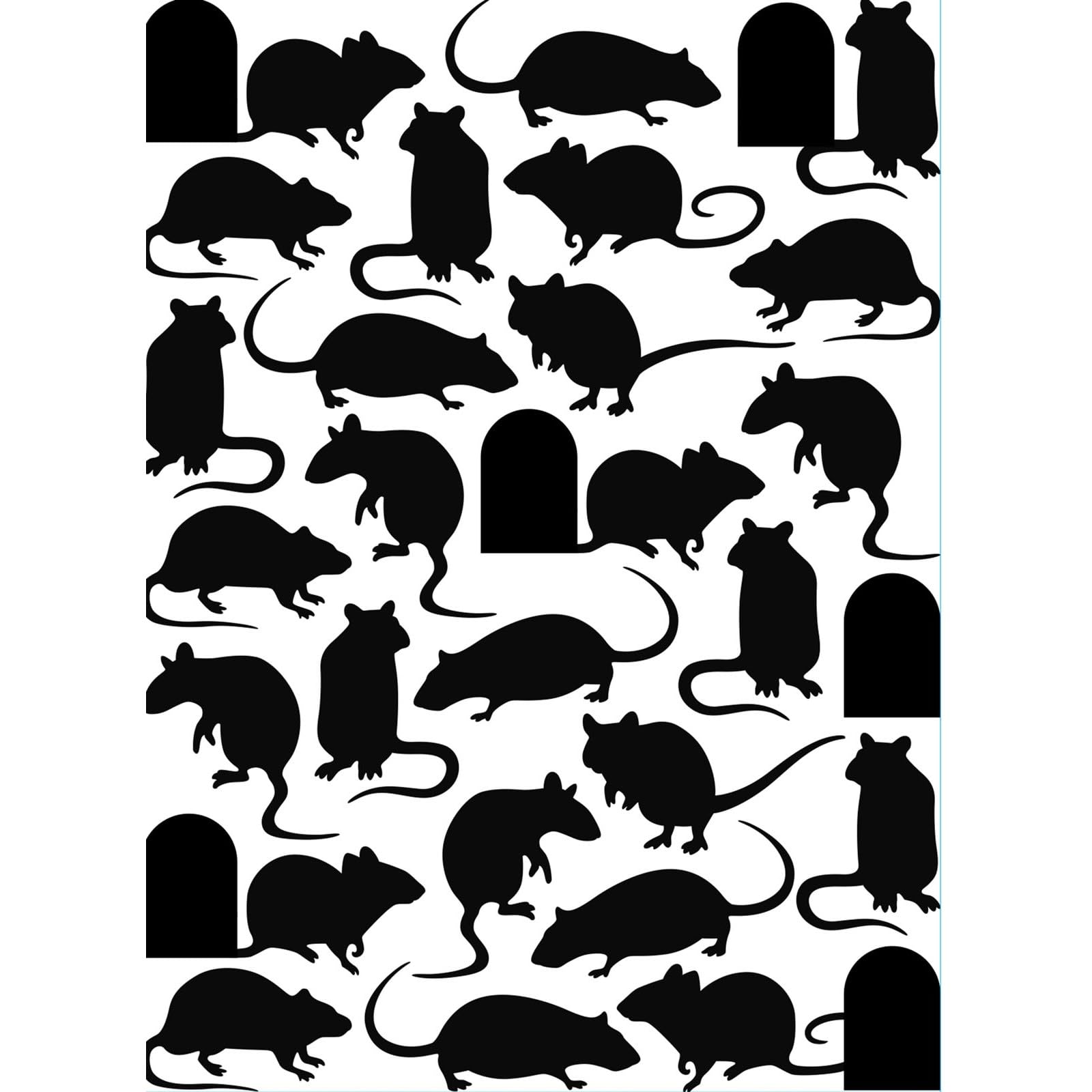 Vaessen Creative Embossing Folder Mice 5.75 x 4.21 inches - Embossing Folder for Card Making, Scrapbooking, Journaling - Reusable - Precise Results - for Embossing and Die-Cutting Machines