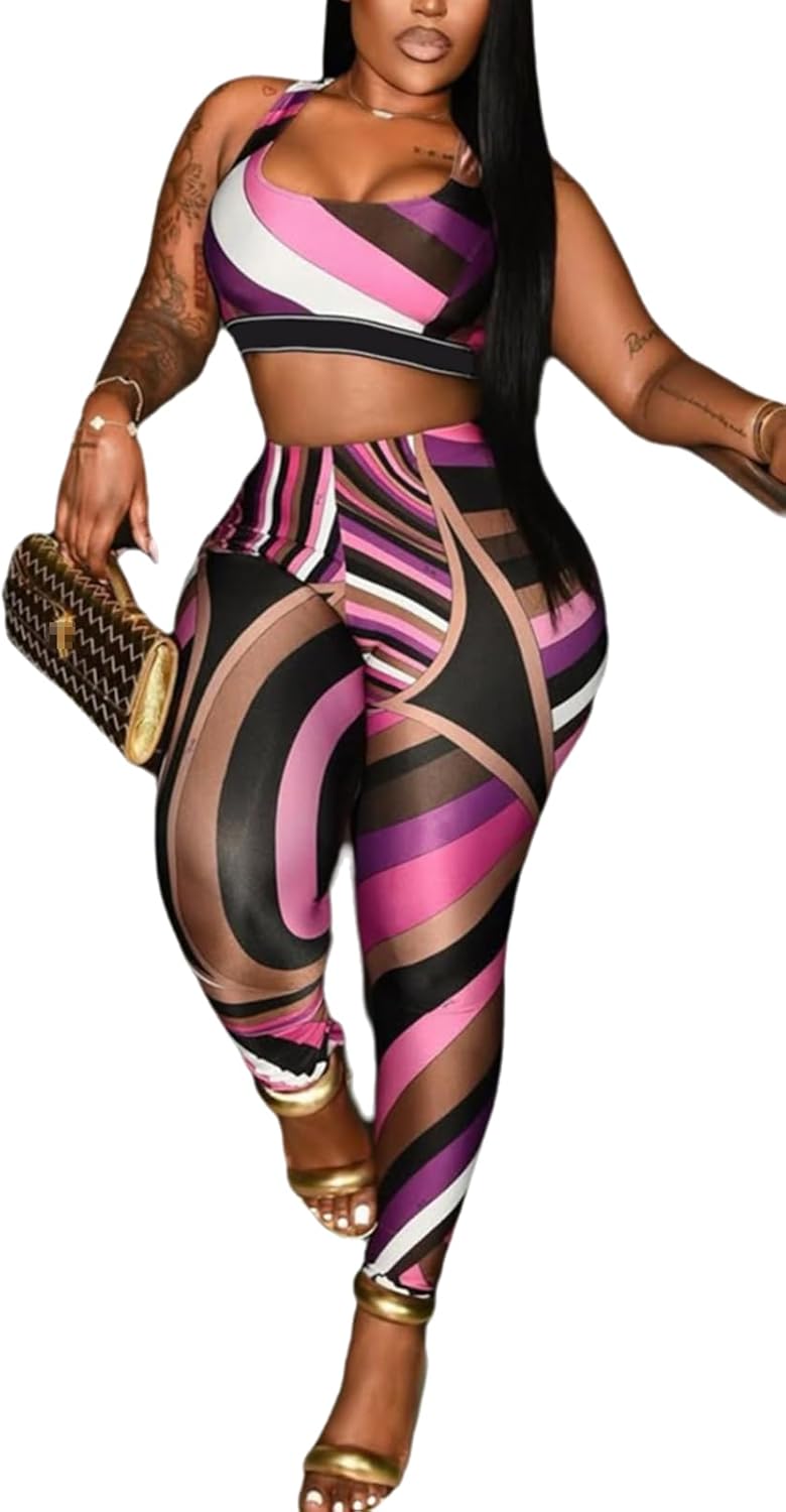 Sexy Club Outfits for Women Clubwear Y2K Stretchy Bodycon Sexy Two Piece Outfits for Women Club Night 2026