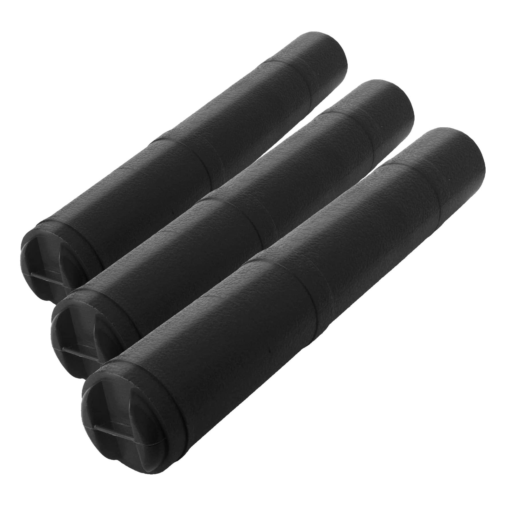 Kathay Tube Porte-Plans Plastique Noir 45-70cm Diamètre 60mm Lot de 3