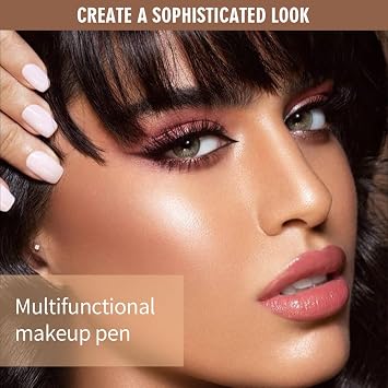 QIC Liquid Contour Stick Waterproof Liquid Bronzer Stick Long-Lasting Cream Contour Makeup for Natural Matte Finish (01 Light Beige)