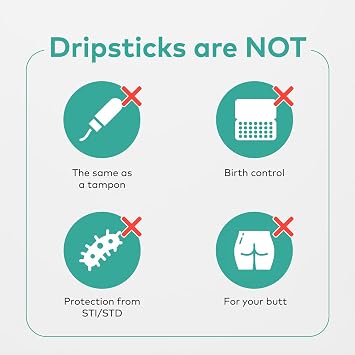 Awkward Essentials Dripstick Absorbing Sponge for Women, 10-Pack