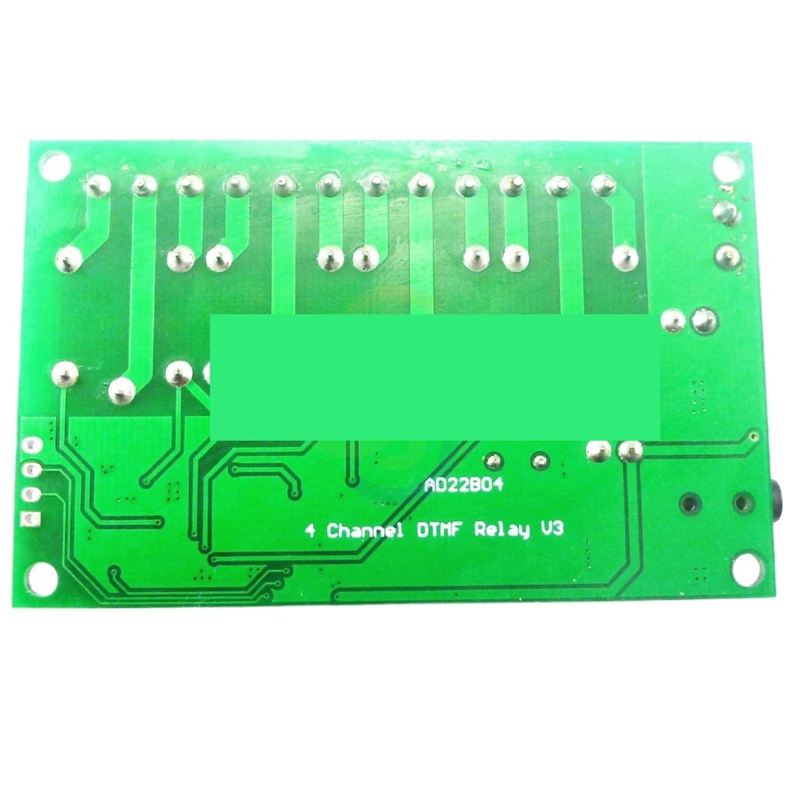 Módulo de relé de control remoto AD22B04 MT8870 de 4 canales con decodificador de señal de tono DTMF, 12 V CC, for Home con cable de 3,5 mm