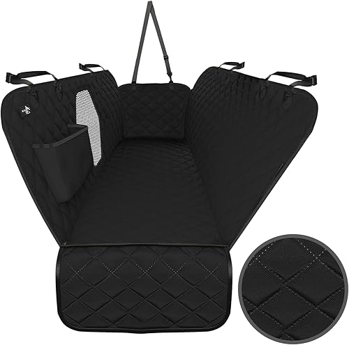 Active Pets - Funda de asiento trasero para perros hamaca estándar para coche con ventana de malla antideslizante impermeable protector de asiento