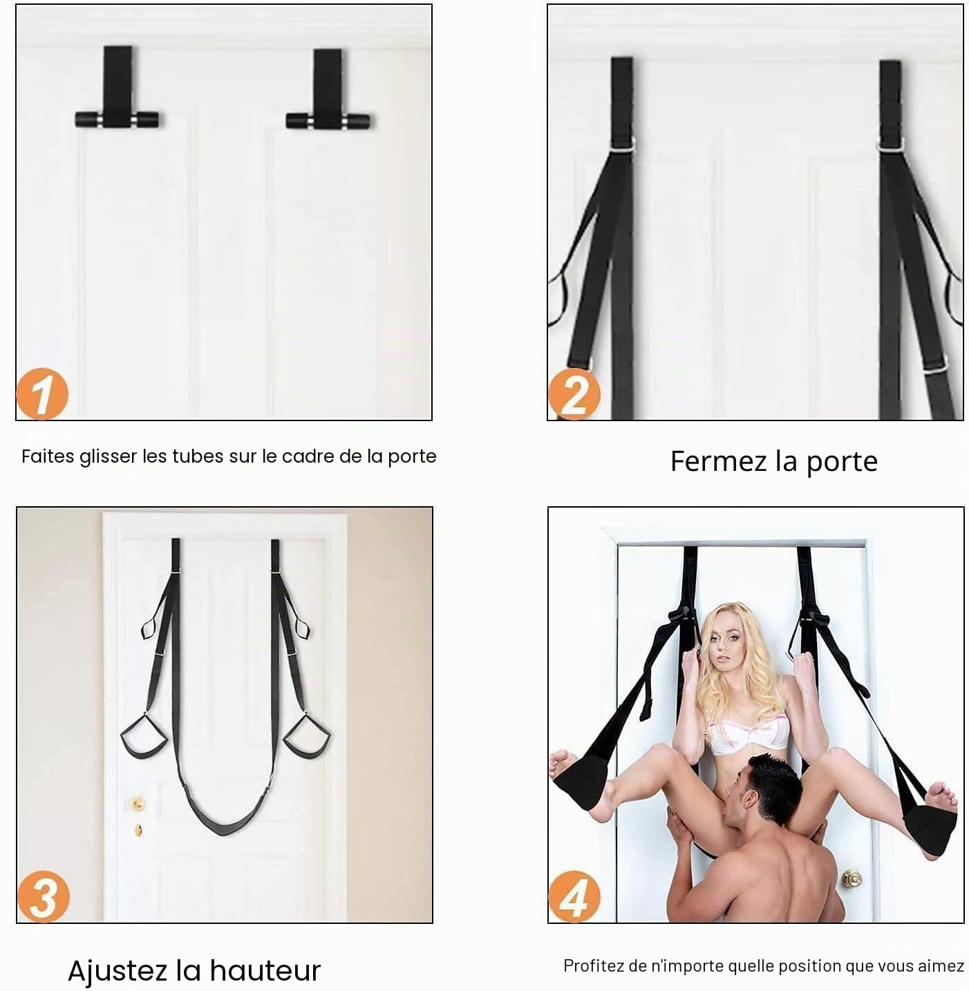 Balançoire extensible pour adulte de style porte suspendue réglable à imprimé léopard avec coussin pouvant supporter 300 lb, balançoire de chambre stable et de haute qualité