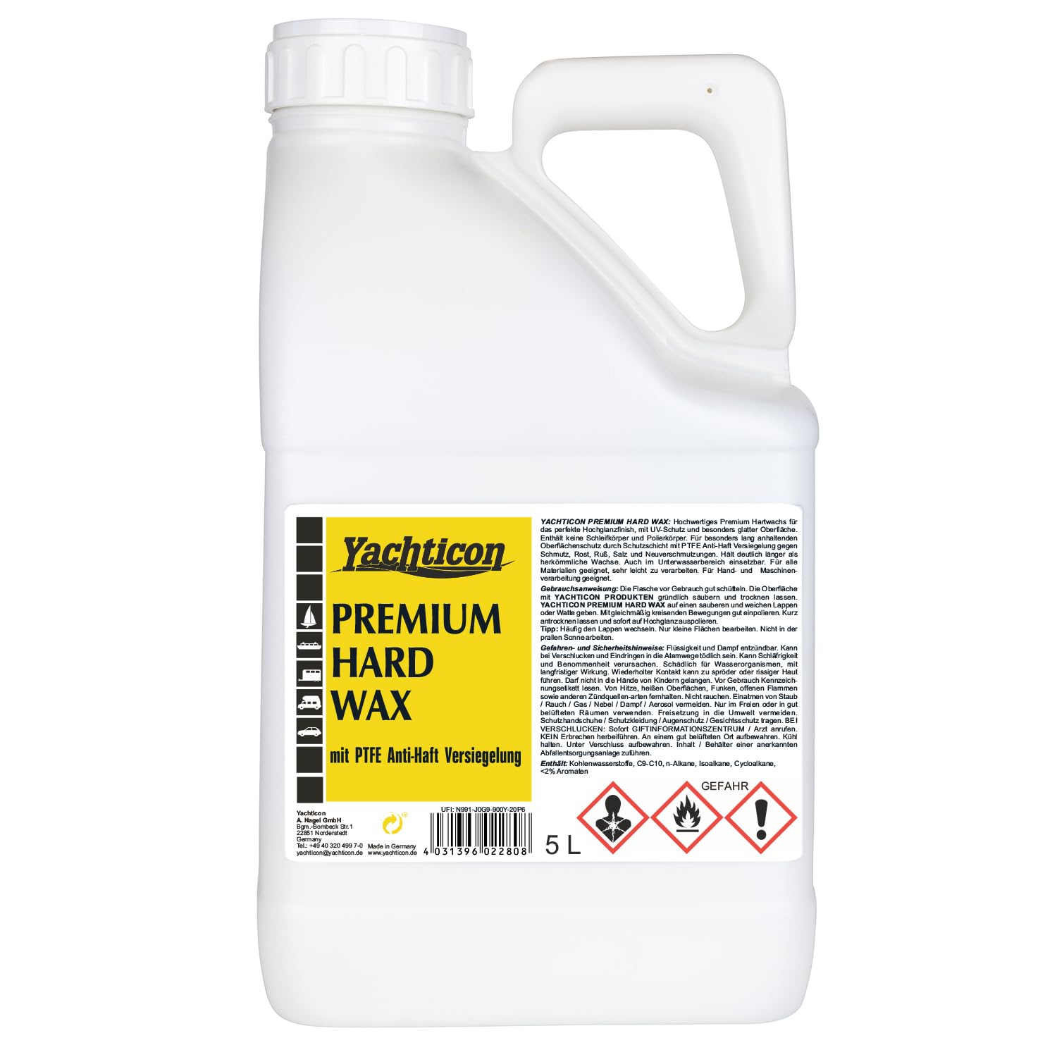 Yacht Icon Premium Hard Wax con Teflon® 5 litri
