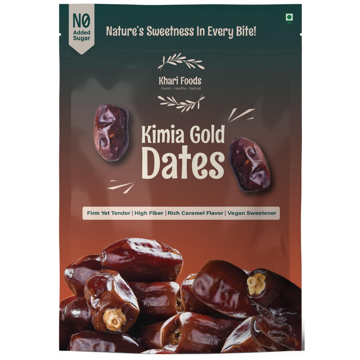 Premium Black Kimia Dates, High Fibre, Soft Khajur/khajoor, Energy Booster, Clean Health Snacks (400g)