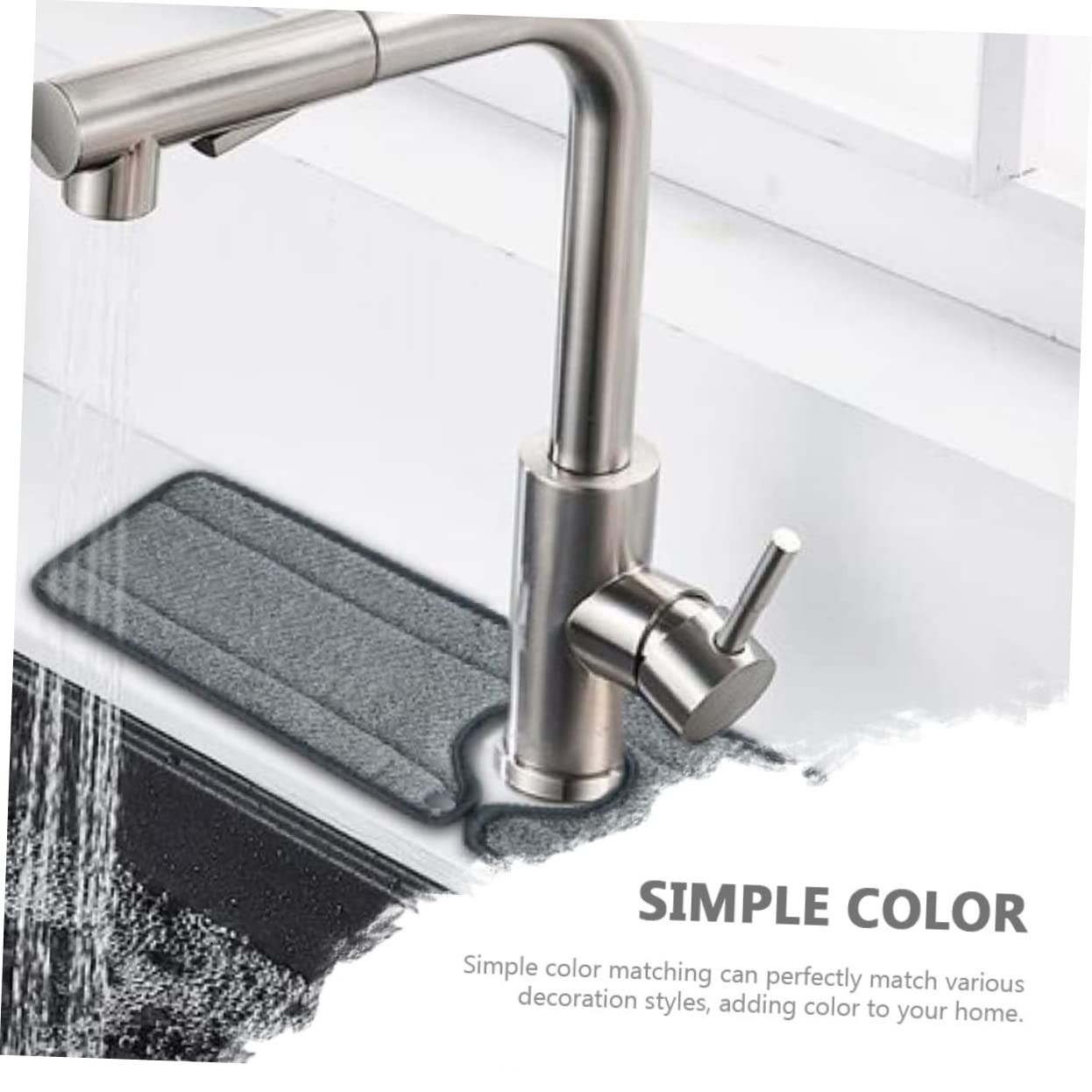 TOPBATHY 8 Piezas De Almohadilla Absorbente Almohadilla Simple para Lavabo Tapete De Secado Tapete De Cocina para Fregadero Almohadillas De Secado De Agua Detrás del Grifo