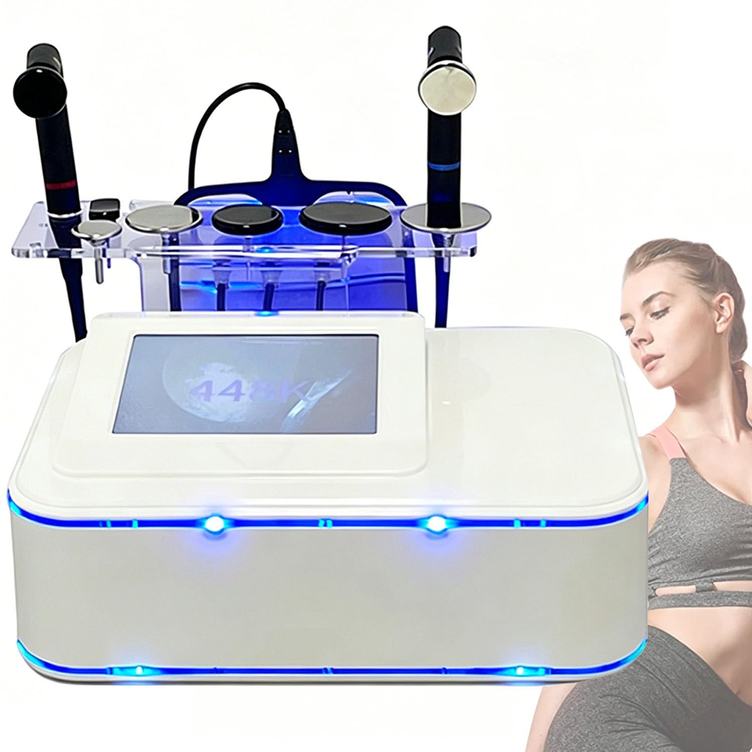 448khz Indiba RET CET Tecar Therapy Rf Tecar Macchina per terapia di sollievo profondo dal dolore Radiofrequenza Fisioterapia Ablazione Perdita di peso Macchina a trasferimento elettrico capacitivo RF