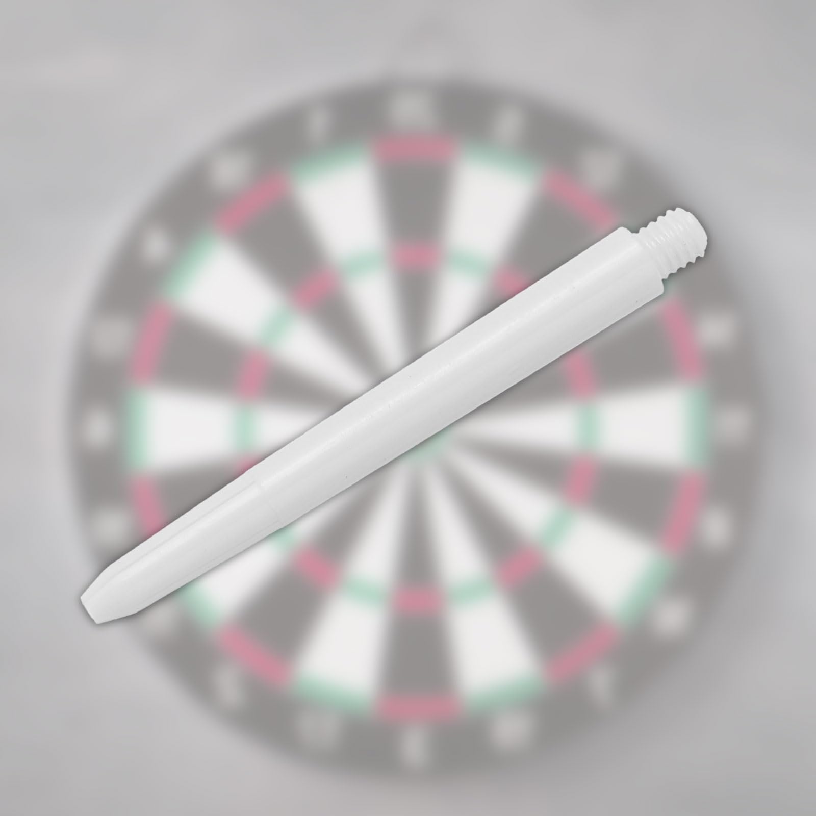 PATIKIL 53mm Plastic Dart Shafts, 50 Pack Medium 2BA Thread Dart Stems Dart Accessories, White - Image 4