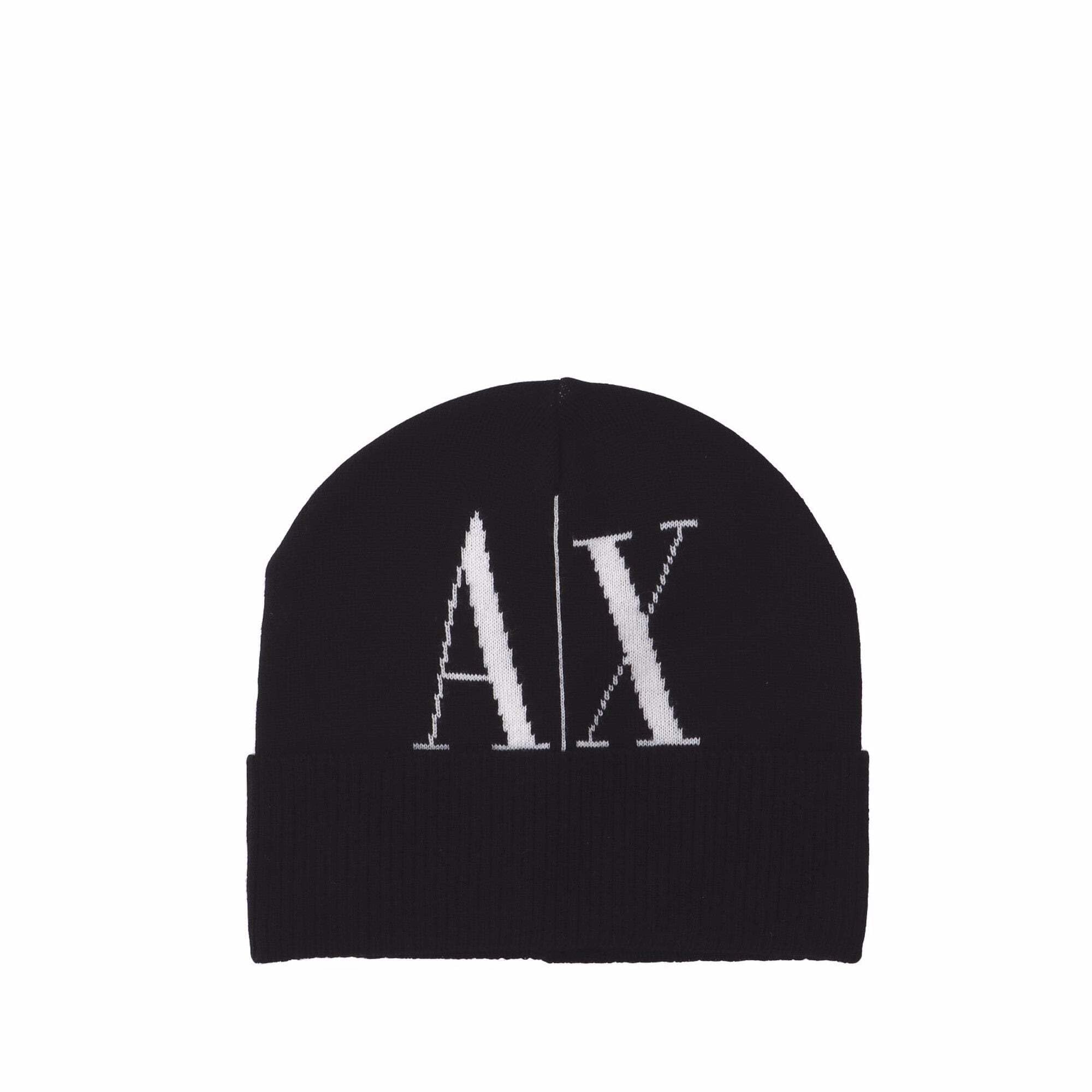 Armani Exchange Women's Black Accessories, One Size, Beanie