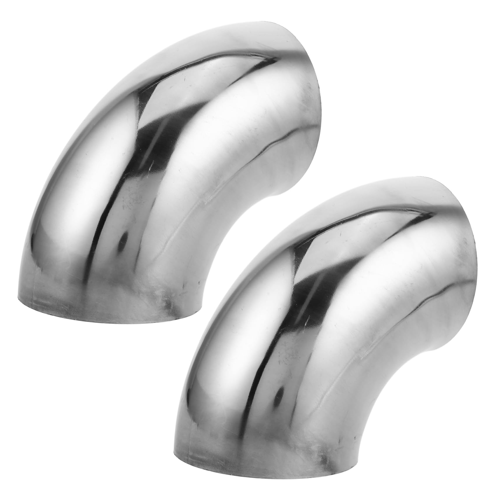 Zerodeko Polished Stainless Steel Handrail Elbow Fitting Pipe Joint for Staircase Car Modification