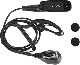 Fone de ouvido Walkie Talkie para Motorola, fácil de operar Material ABS Preto Fone de ouvido em forma de G para Motorola XPR6000 para Motorola P8200/7550 para Motorola 6550/7000/P8268