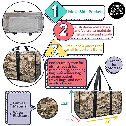 NGIL All Purpose Open Top 23" Classic Extra Large Utility Tote Bag 2019 Collection (Nurse Black), X-Large4