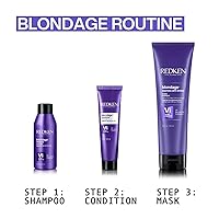 Vista 9 de Redken Blondage Color Depositing Purple Conditioner For Blonde Hair - Tones & Moisturizes Brassy Hair