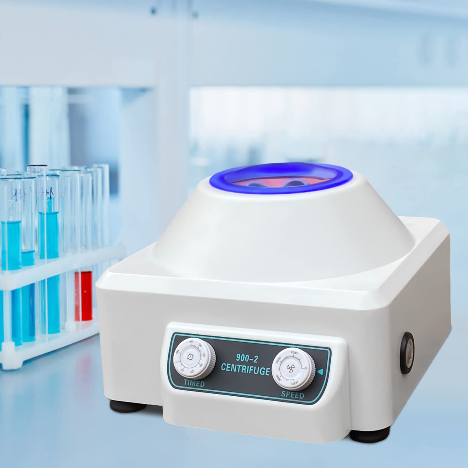 Centrífuga Eléctrica Digital Centrifugadora Plasma con Ajuste de Tiempo y Velocidad 10ml*6 Rotores para Laboratorio Escuela Ciencia y Investigación de Plasma
