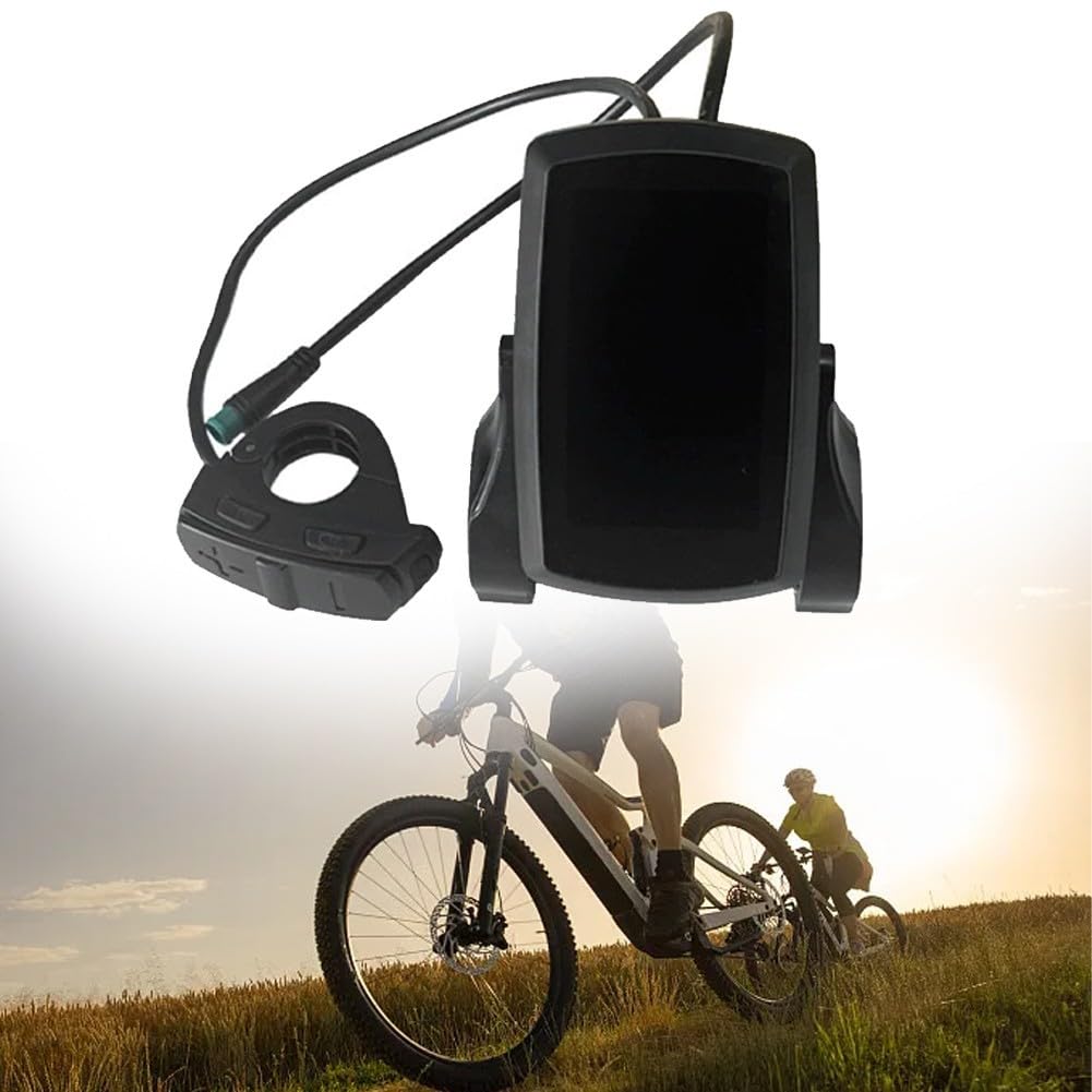 Ebike Display LCD per bicicletta elettrica, display LCD con connettore a 5 pin e sistema di controllo della velocità, pannello di controllo della velocità 36 V 48 V con sistema di controllo