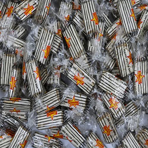 Firstchoicecandy Peanut Butter Bar Crunchy Dry Roasted Peanuts Candy, 2 Pound #TOP2