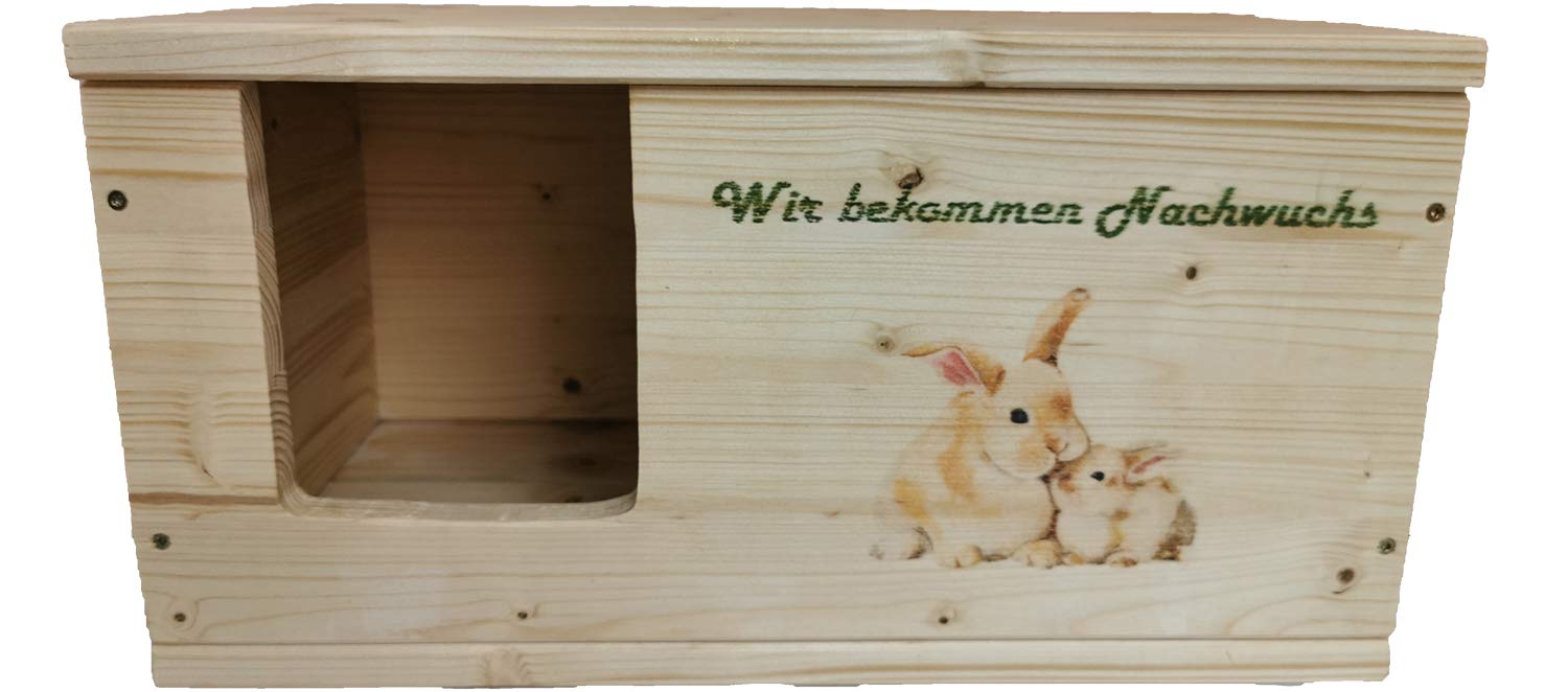 Zwergkaninchen Wurfbox 45x25x22cm
