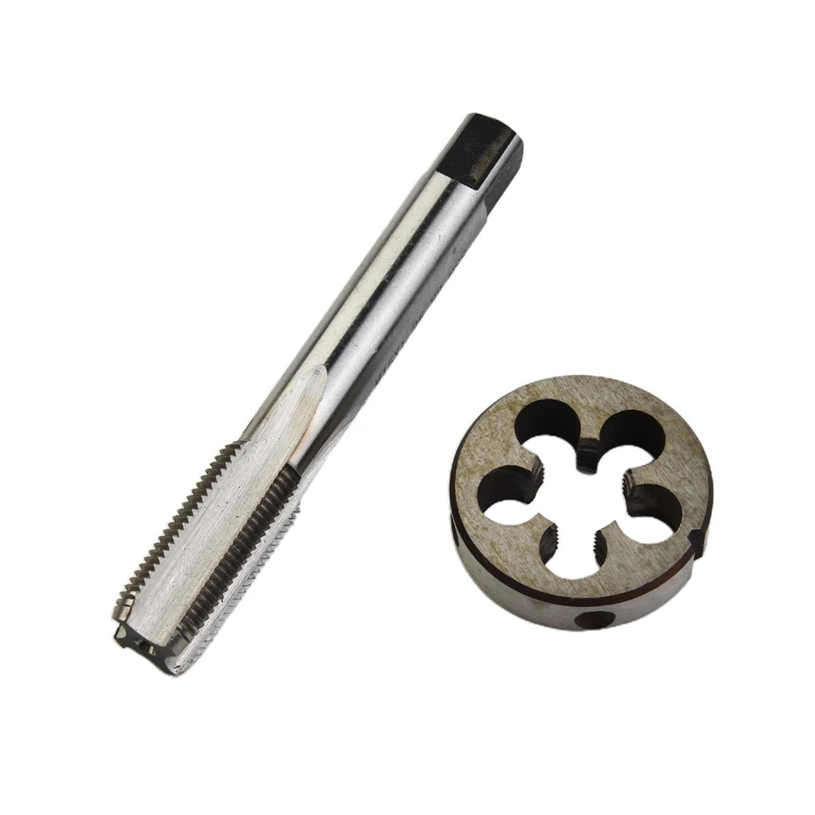 Metric Thread Tap Die Height 10mm High Speed Steel (M2) Diameter 38mm Manufacturing Metalworking Straight Flute Taps