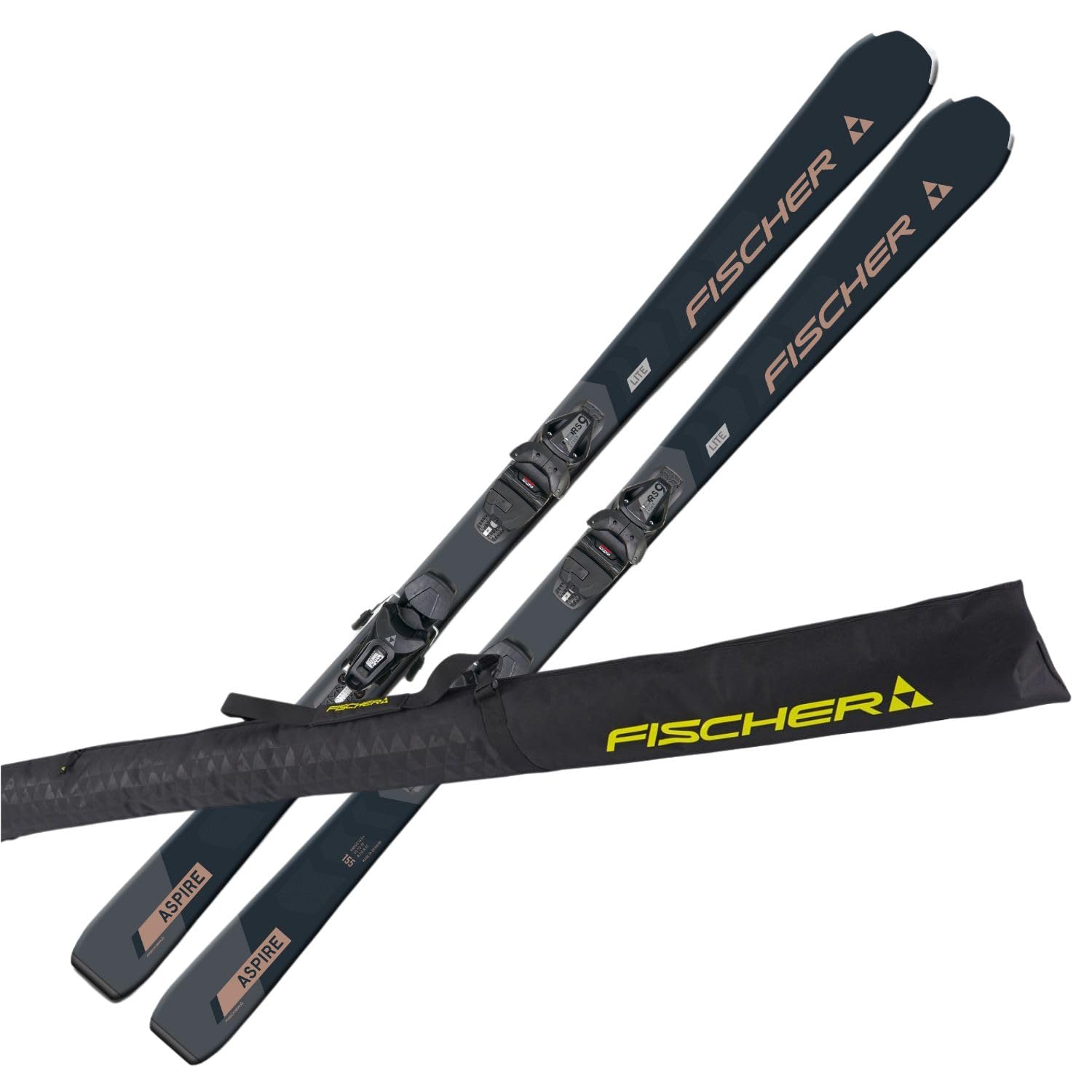 Fischer Aspire SLR Skis alpins Carving pour femme On-Piste-Rocker avec fixation RS9 SLR Z3-9 Modèle 2024 Ski tout terrain Convient aux débutants à avancés