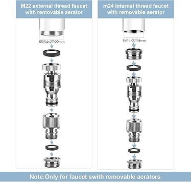 Sink Faucet Quick Connector, Faucet to Garden Hose Snap Coupling Adapter