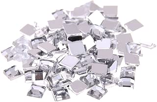 Nizi Jewelry 2mm 4mm 6mm Crystal Clear Square Flatback Acrylic Rhinestones Shiny Stones Nail Rhinestone (2mm 1g about 300pcs) - coolthings.us