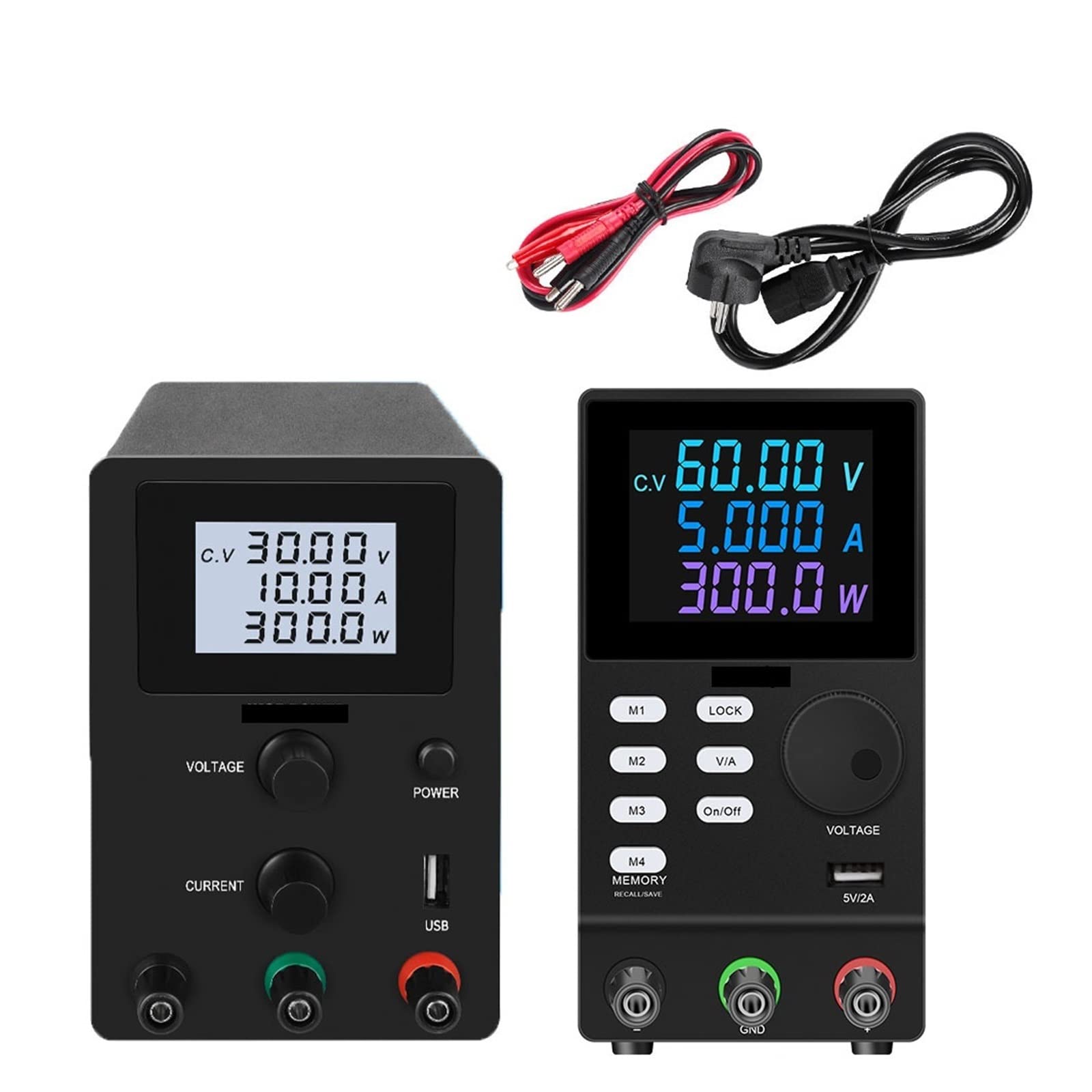Alimentations DC programmables Alimentation CC de Laboratoire réglable 30V 10A 5A USB Source numérique stabilisée Courant 120V3A régulateur de Tension SPPS3010D (Color : SPPS305D, Size : 110V)