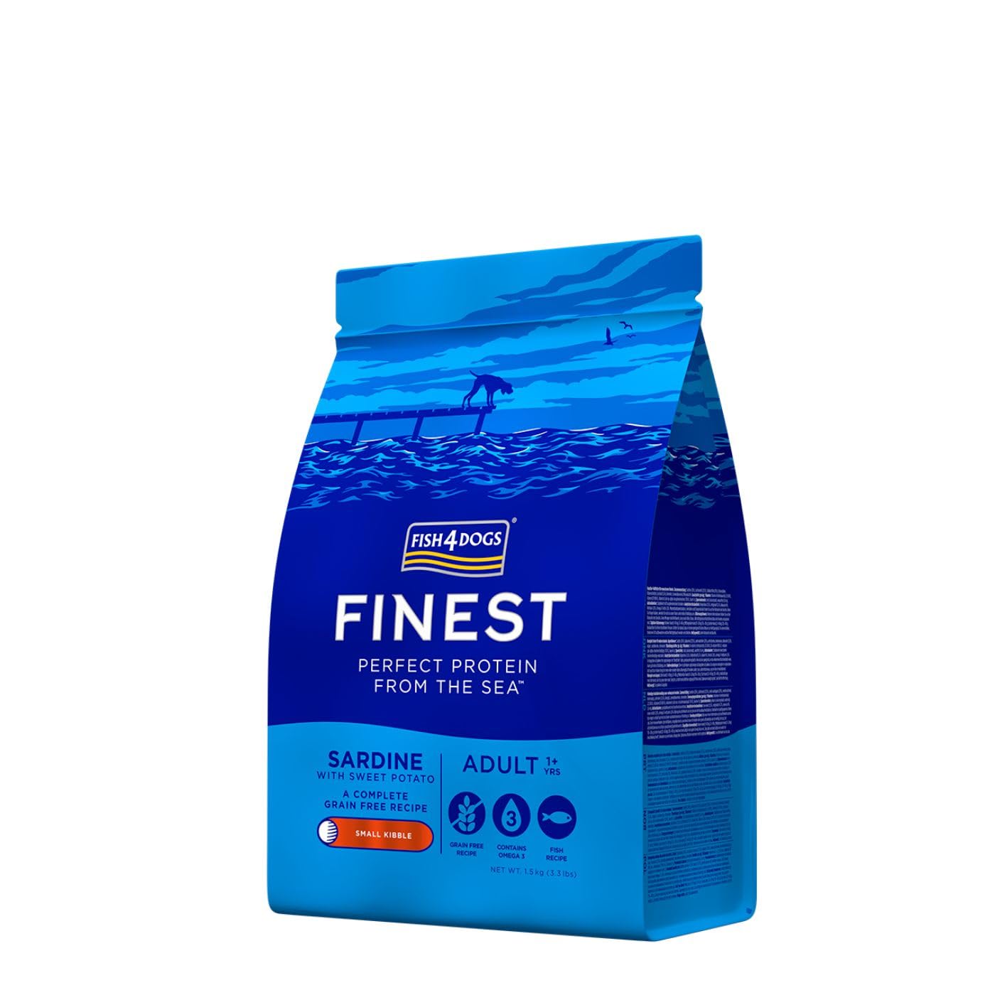 Fish4Dogs Finest Adult Complete - Sardine Small Kibble - 1,5 kg