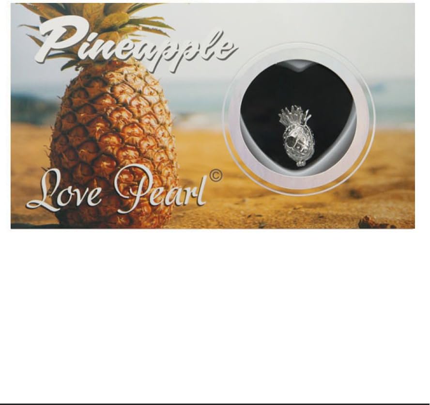 Pineapple Necklace Wish Pearl Gift Love Pearl Necklace with Genuine Pearl Inside Pack of One