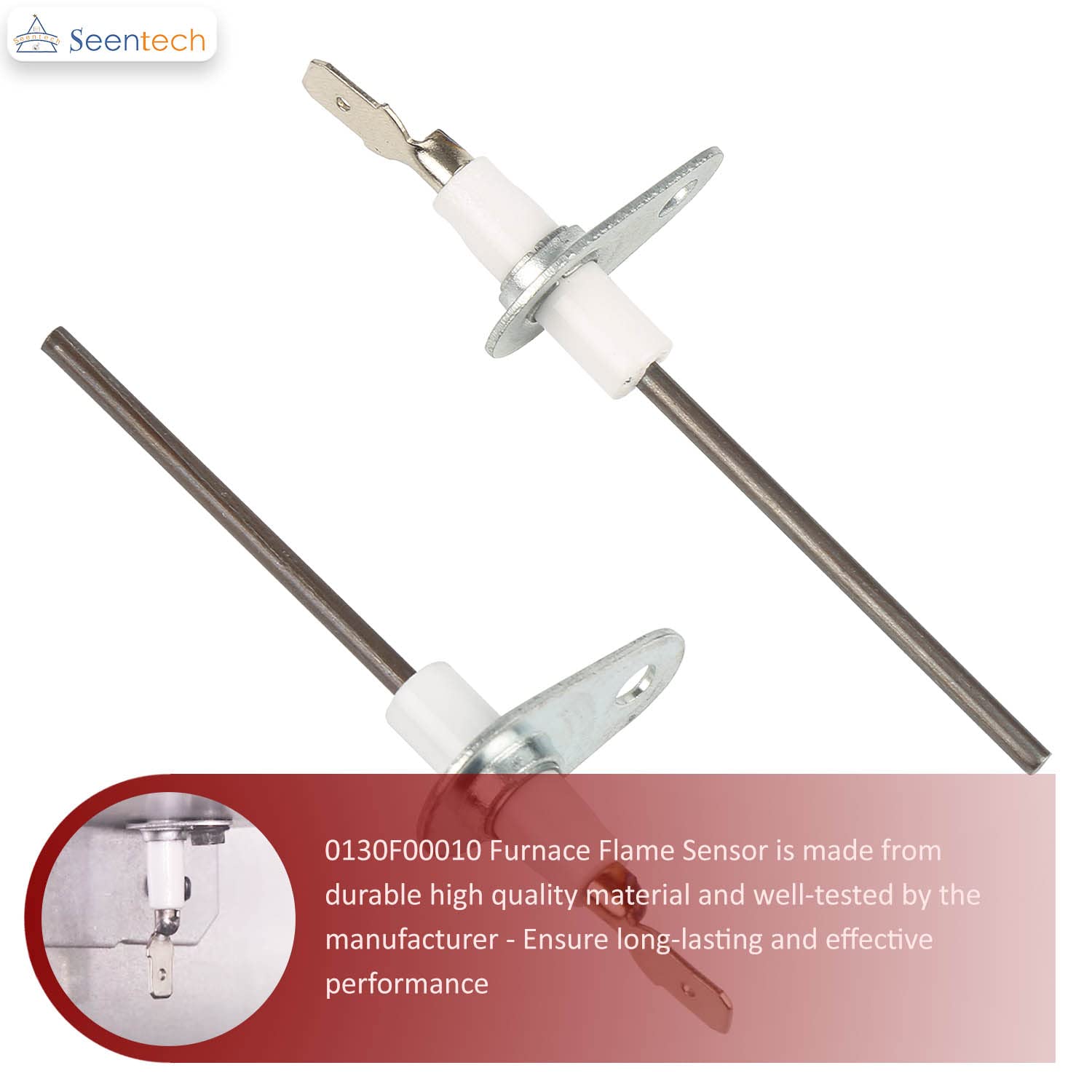 Flame Detector 2-Pack Furnace Flame Sensor - Compatible With