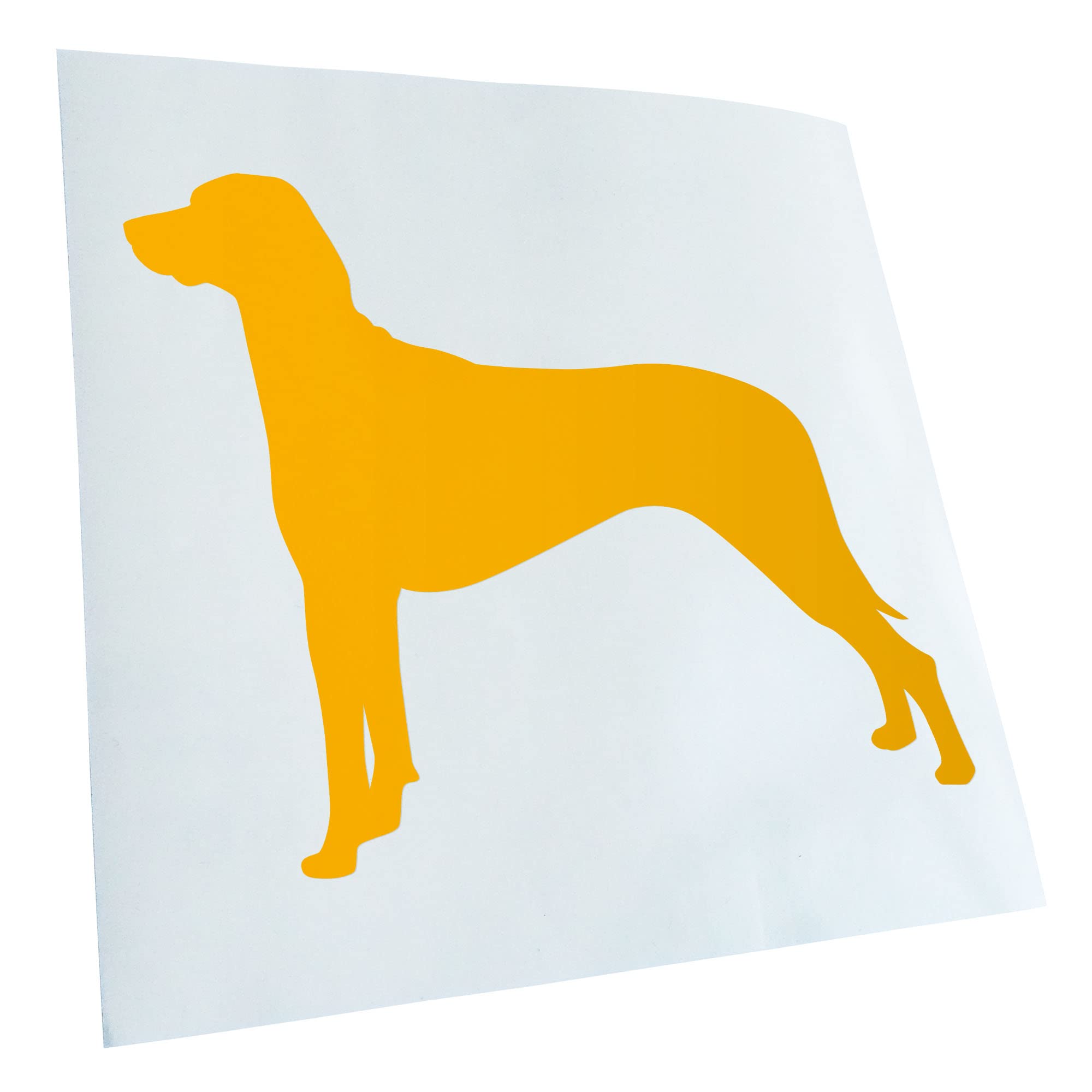 Kiwistar - Car Sticker - Yellow - 50 x 41 cm Ridgeback Rhodesian Dog - Rear Window Car Sticker Weatherproof for Car Truck Moped Truck - Sticker Exterior Self-Adhesive Tuning Accessories for Window