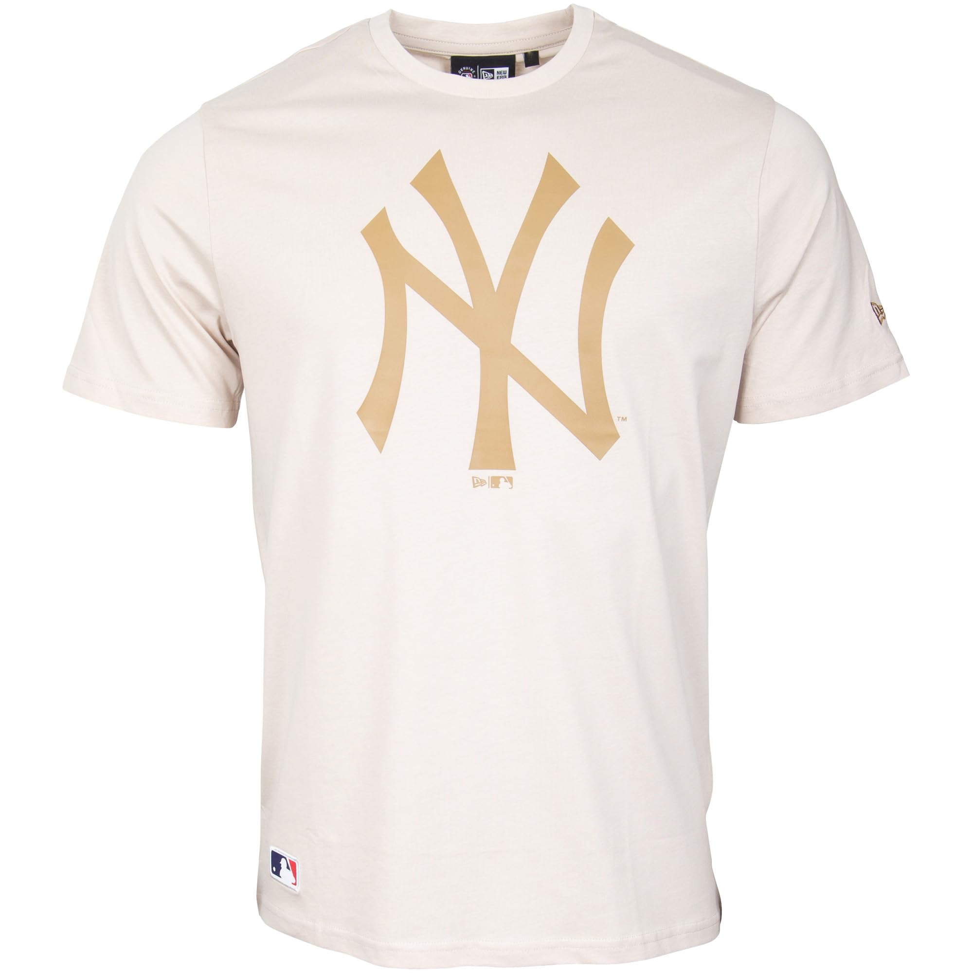 New York Yankees Maglietta da uomo NY MLB New Era 100% cotone + glucosio Fanergy